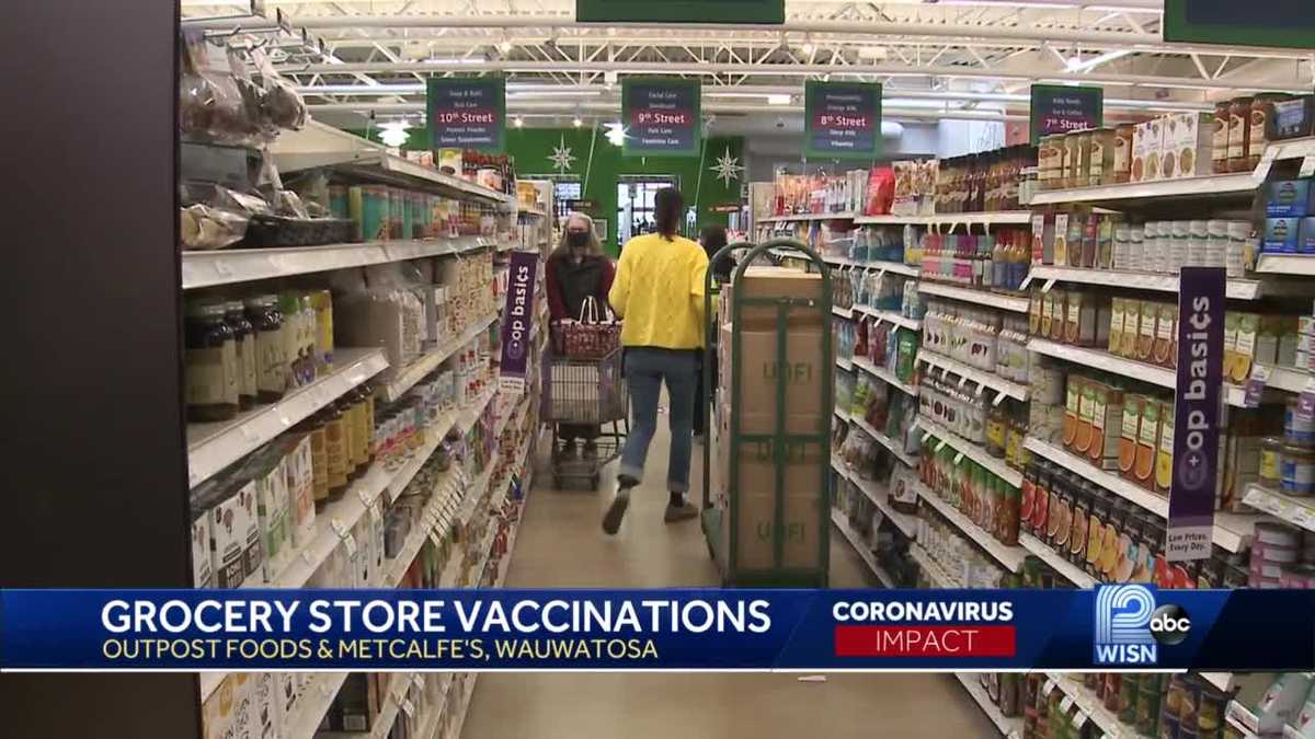 Essential work Grocery store employees get COVID19 vaccines