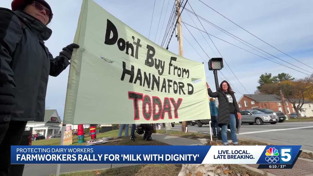 Vermont dairy farmers call on Hannaford to join Milk with Dignity program