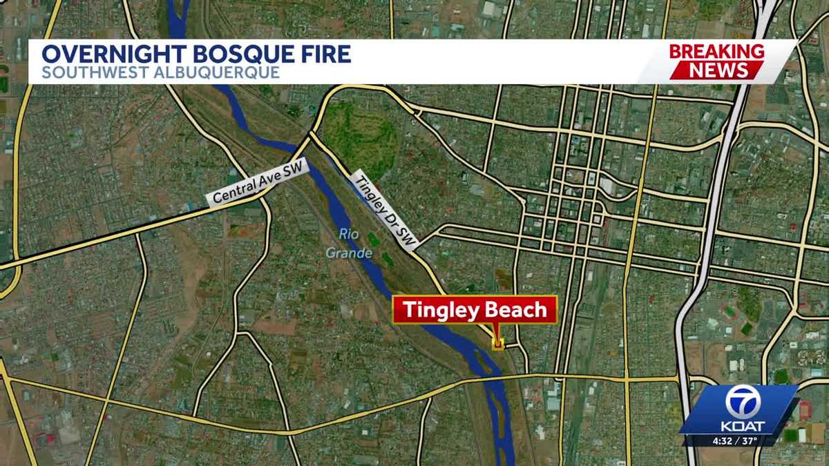 Bosque fire near Tingley Beach quickly contained