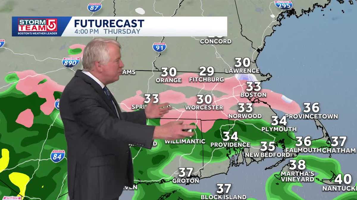 Video: Wintry mix expected on Thursday afternoon