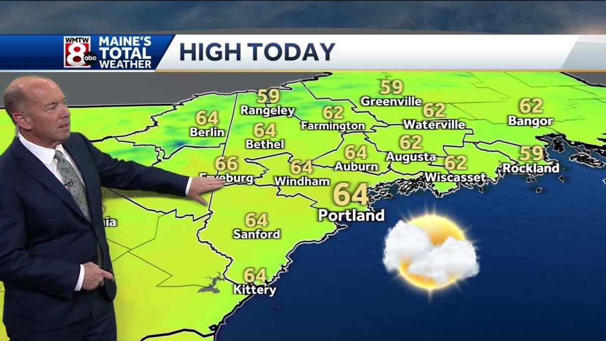 Sun and clouds with temperatures a little warmer Friday