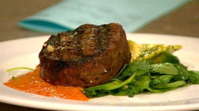 Filet with wild mushroom ravioli
