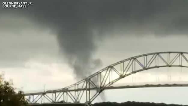 Video shows possible tornado near Cape Cod Canal