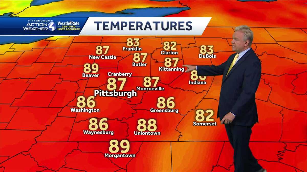Chance of isolated showers Thursday; humidity increasing