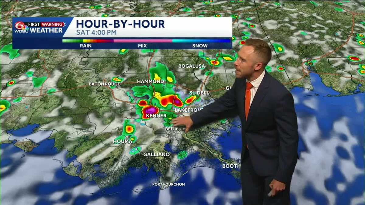 Localized heavy rain risk Friday into the weekend in southeast Louisiana