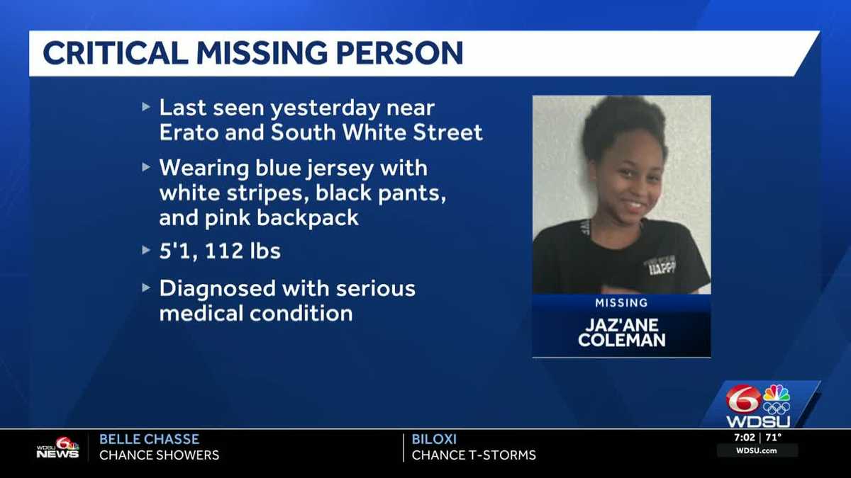 New Orleans police search for missing teen