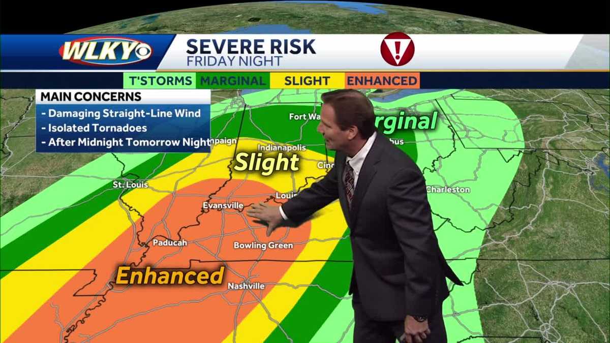 Severe Storms Possible LATE Friday Night