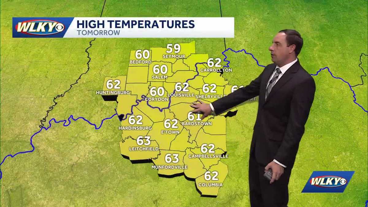 Drier but cooler the next couple days