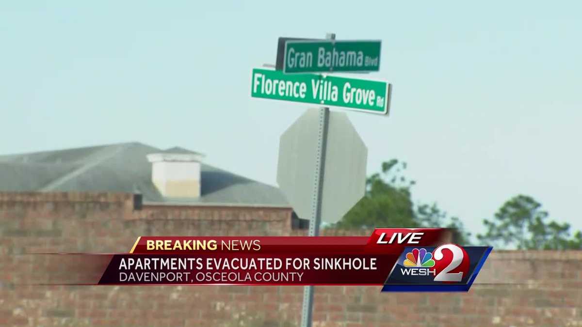 Possible sinkhole prompts evacuation of Osceola County apartment complex