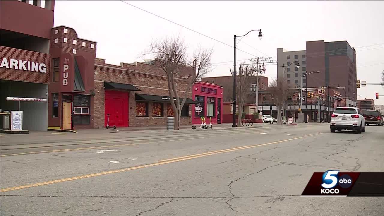 Family, Friends Walk Through Bricktown After Stabbing Overnight