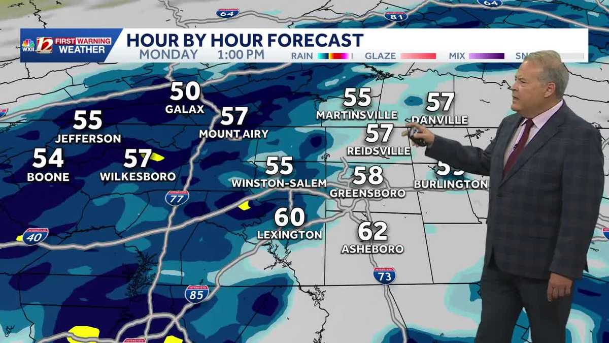 Rain chances return Monday and another rain risk midweek