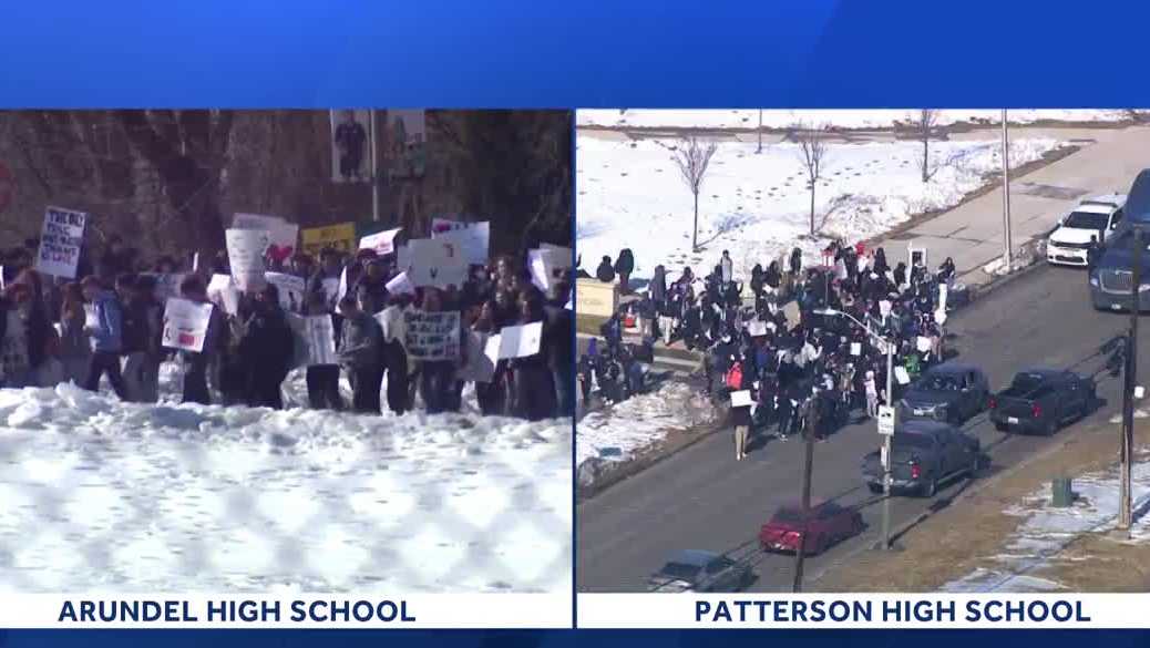 Students walk out of two Baltimore-area schools to protest ICE