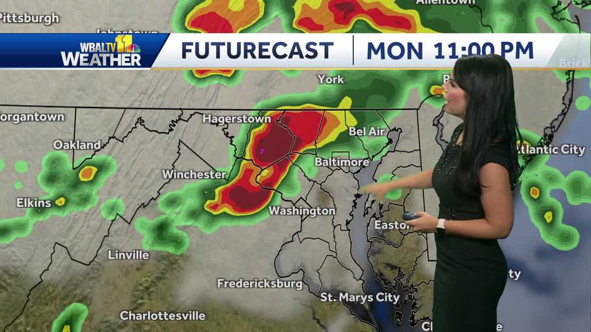 Warm Monday before evening scattered thunderstorms