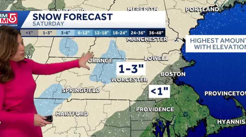 Video: 2 chances for snow this weekend