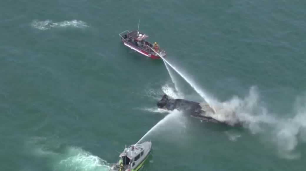 Family from metro area escapes burning boat while on vacation in Florida