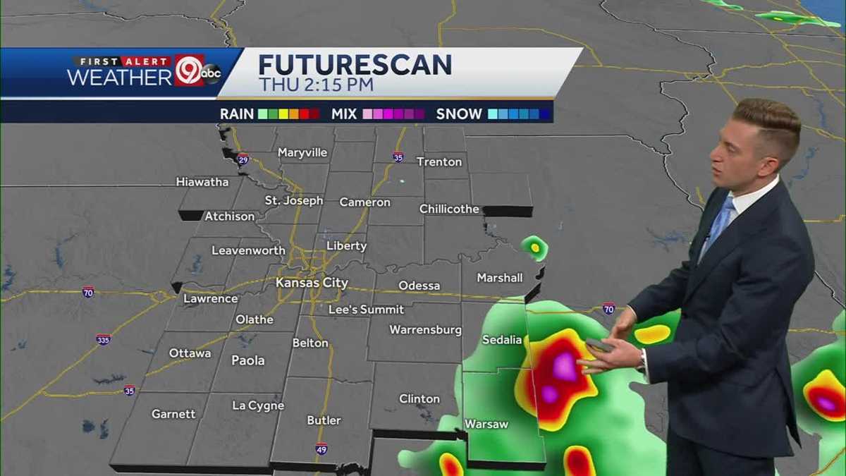 KANSAS CITY WEATHER High temps. and humidity Thursday, relief comes Friday