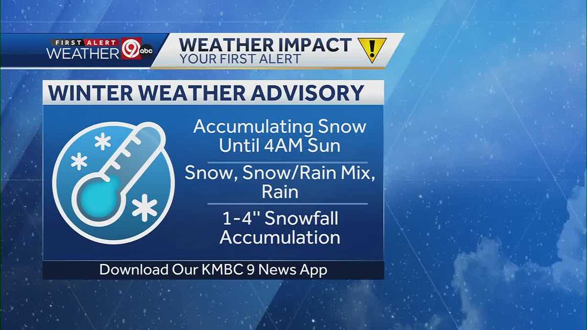 Kansas City under Winter Weather Advisory until Sunday early