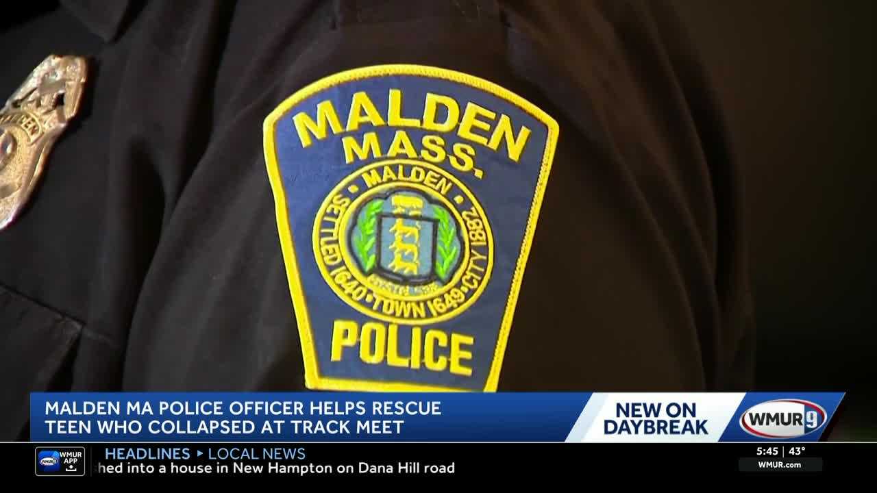 Off-duty Mass. police officer saves teenager during track meet
