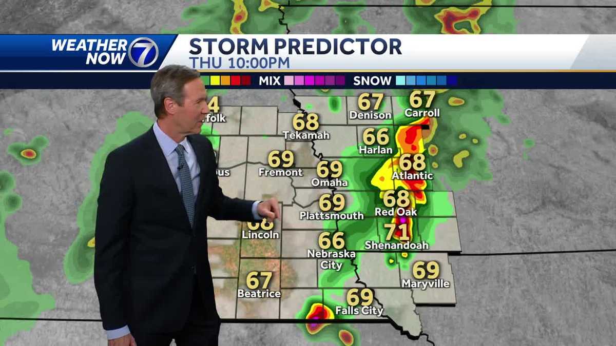 Rain chances ahead May 29 Omaha