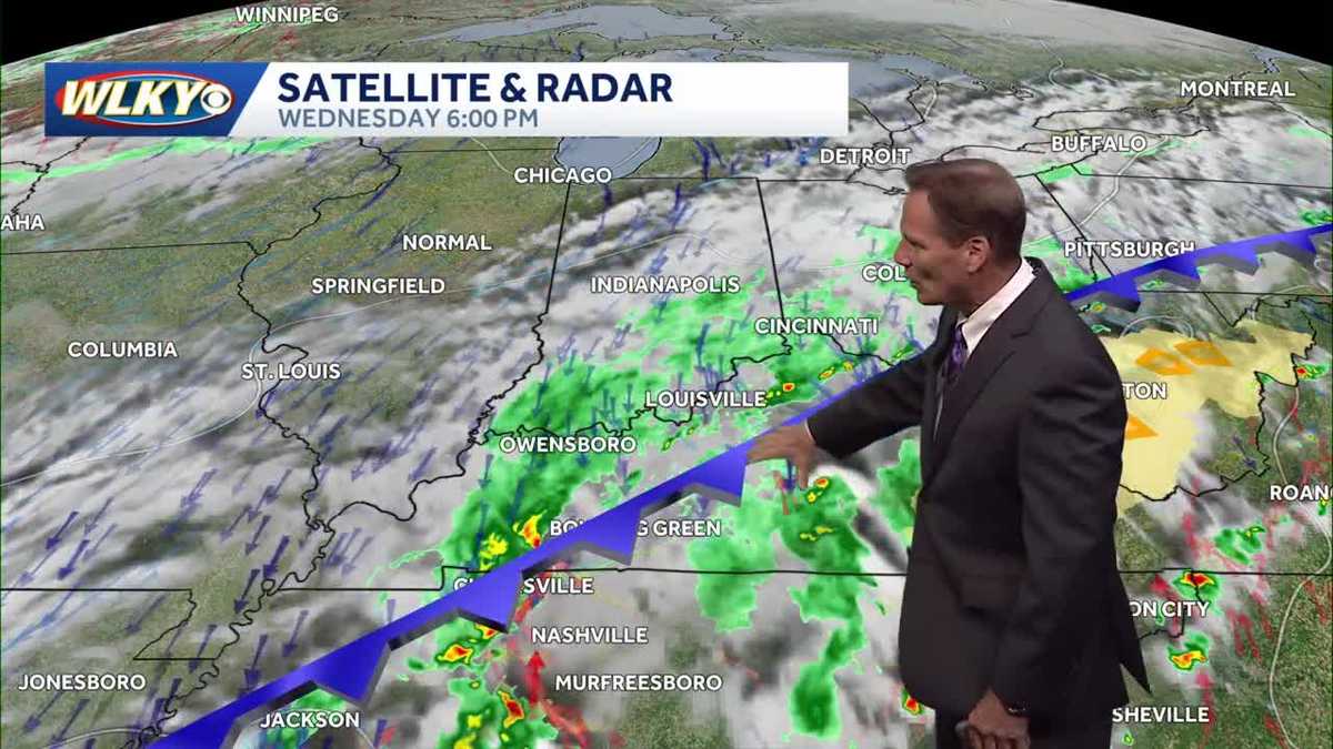 Showers continue tonight, Trending drier Thursday