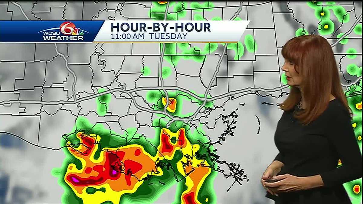Monday Night: Heavy rain possible Tuesday