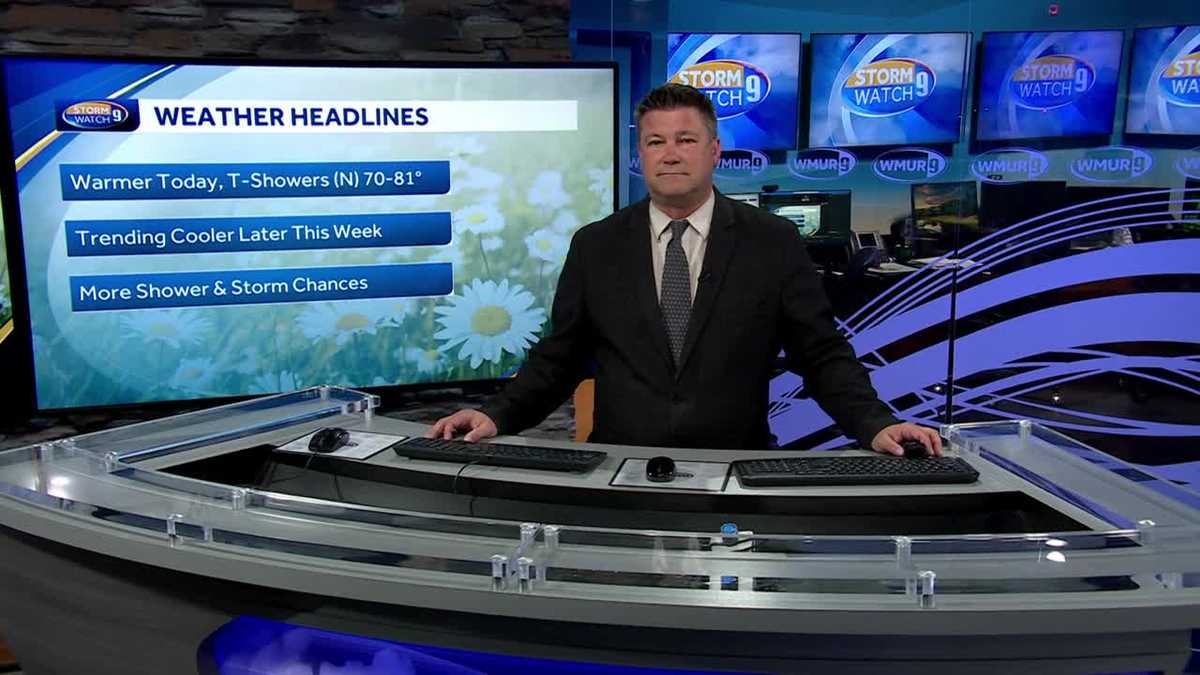 NH forecast video: Warm day before weather cools