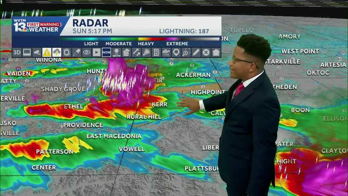 Alabama Weather Forecast: Spotty storms tonight