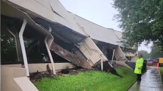 No injuries reported after commercial building's roof partially collapses in Palm Bay