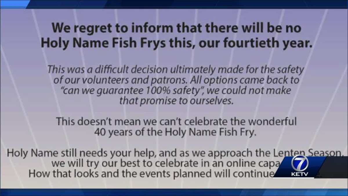 Holy Name Men's Club 40th annual fish fry canceled due to ...