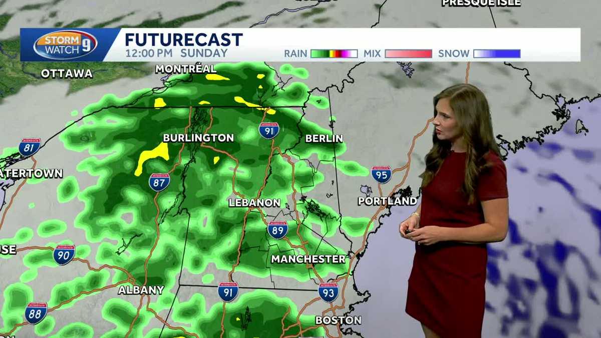  Downpours expected Sunday