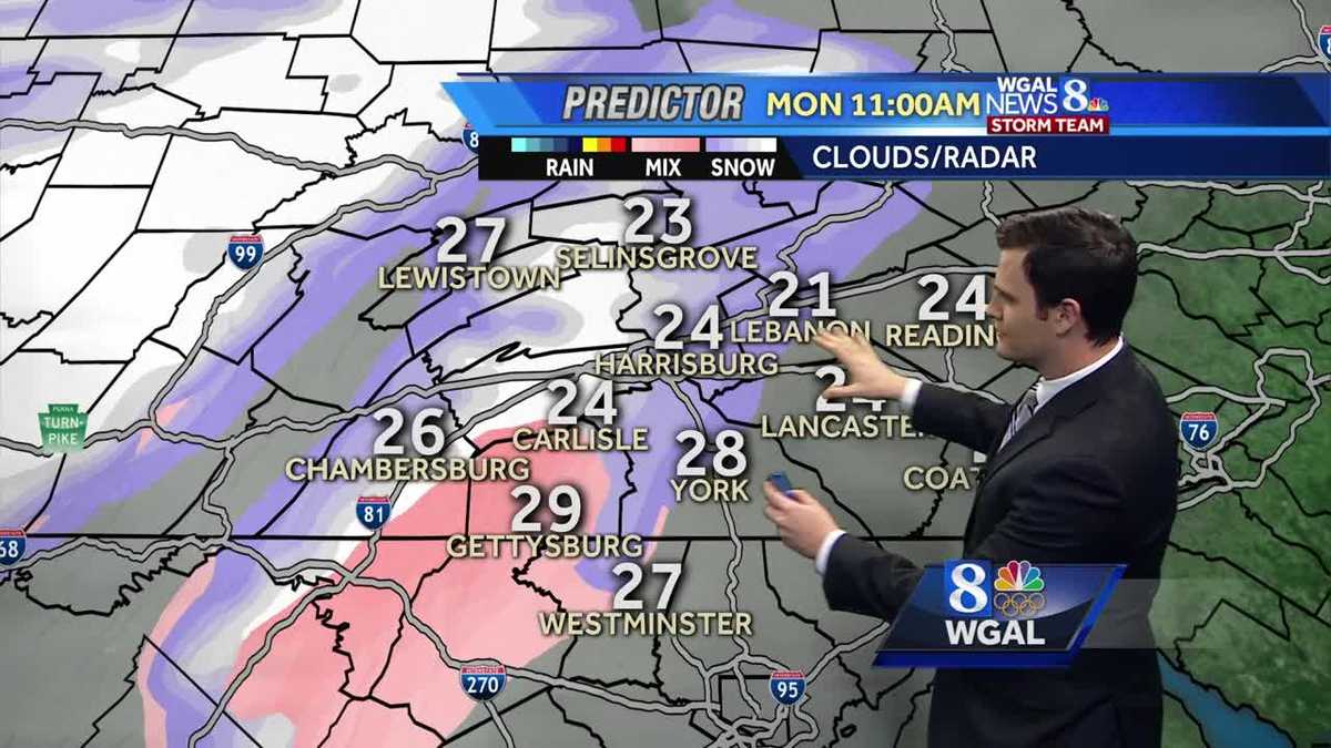 A Winter Weather Advisory will go in effect Monday