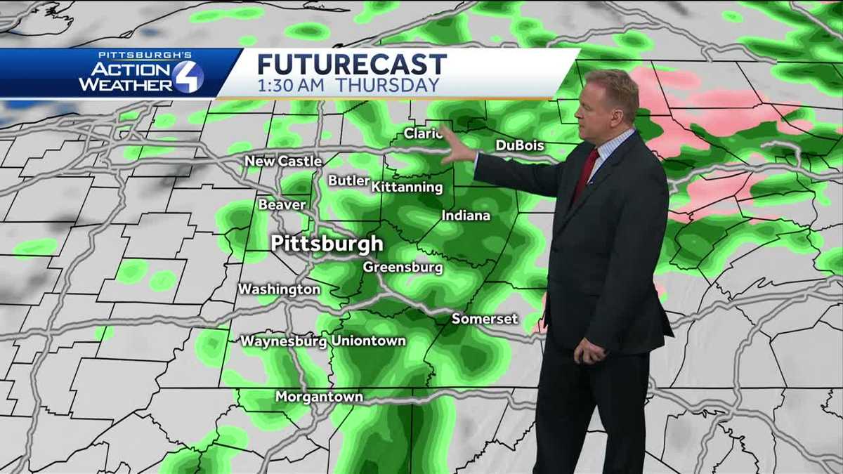 Rain showers continue through Thursday morning