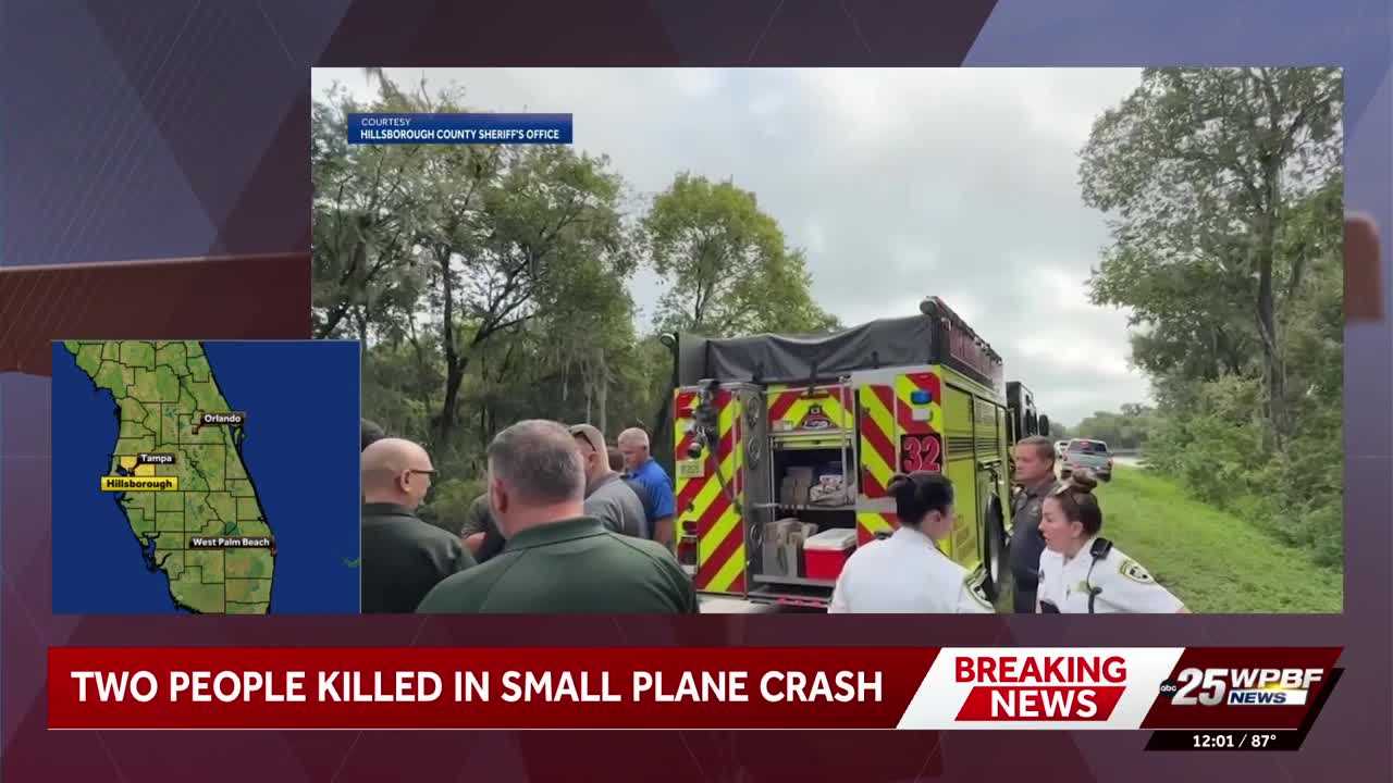 Two dead after small plane crash in Tampa wooded area