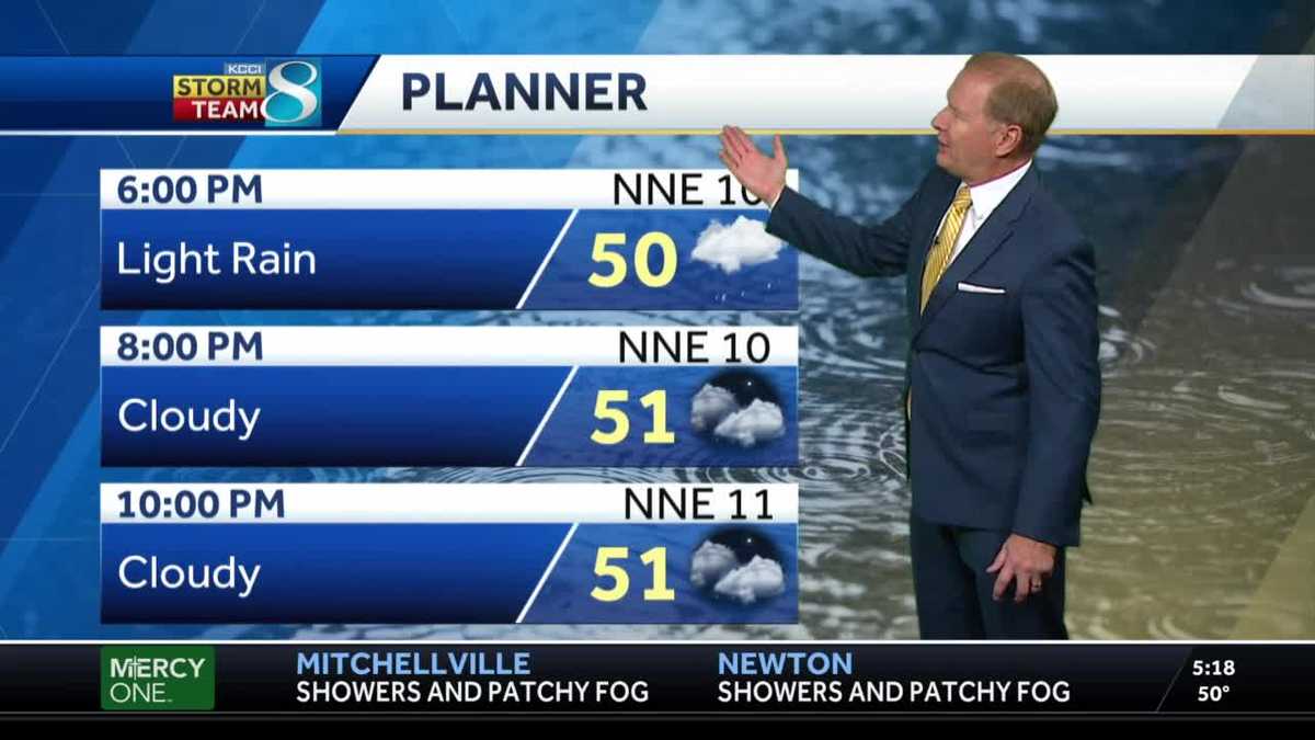 Rain gives way to fog and drizzle Wednesday evening