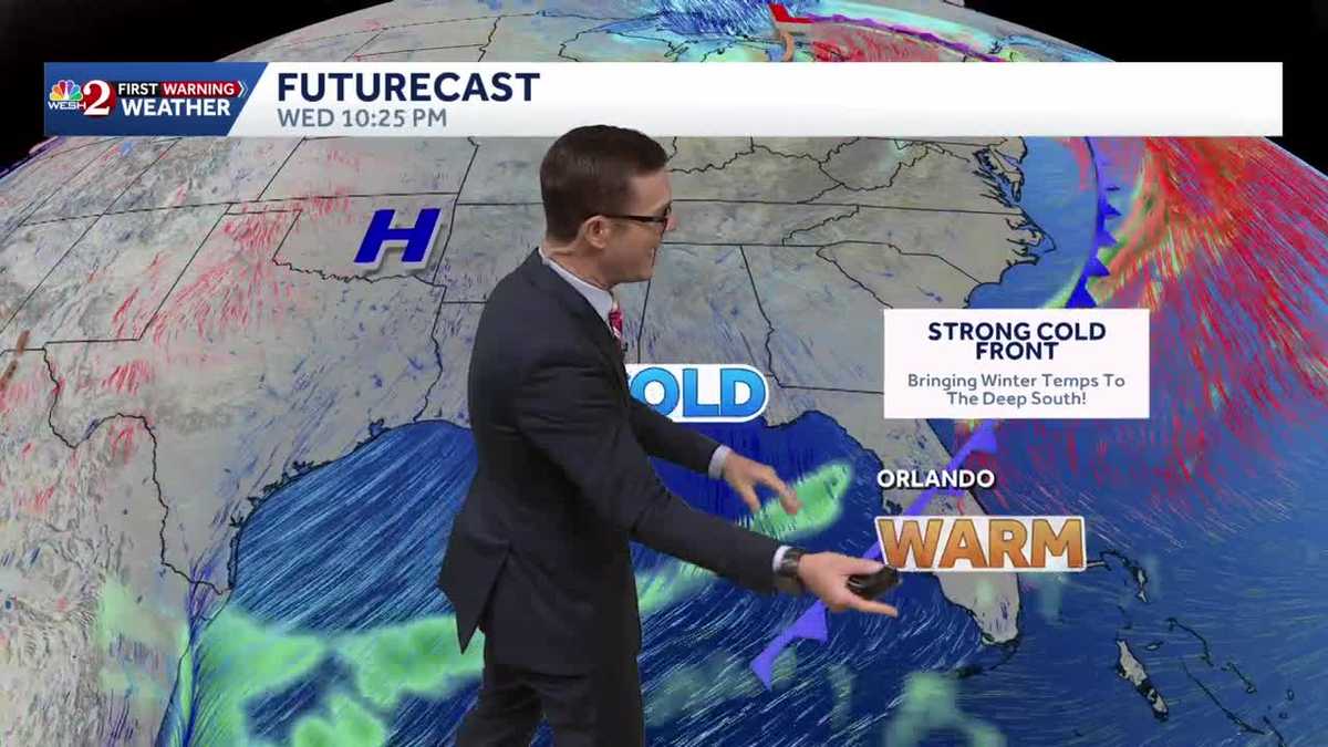 Warm today before cold front arrives on Thanksgiving