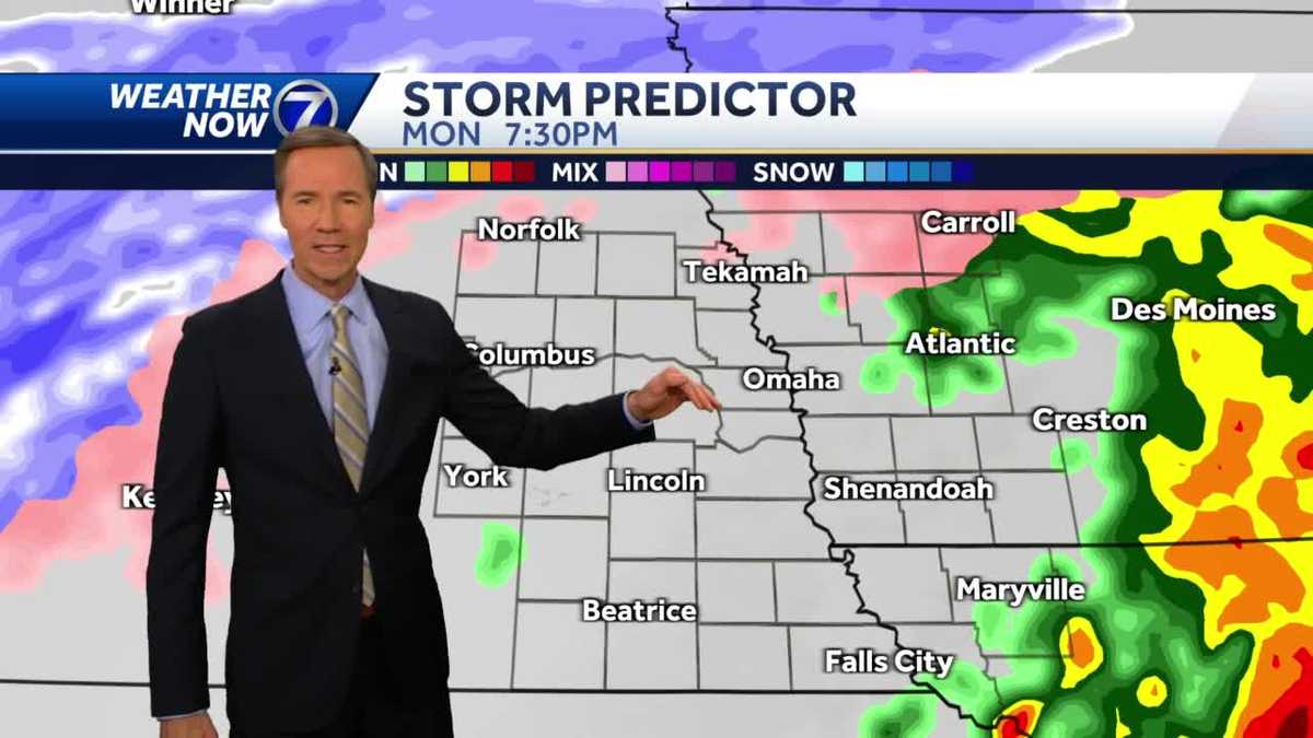 Monday evening January 2 Omaha weather