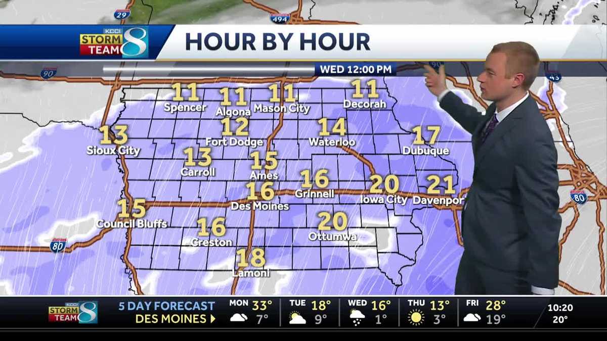 Iowa weather: Snow possible multiple times this week
