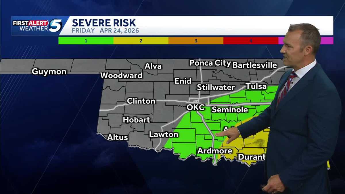 Oklahoma Weather Forecast: Storms possible Friday, over weekend - KOCO
