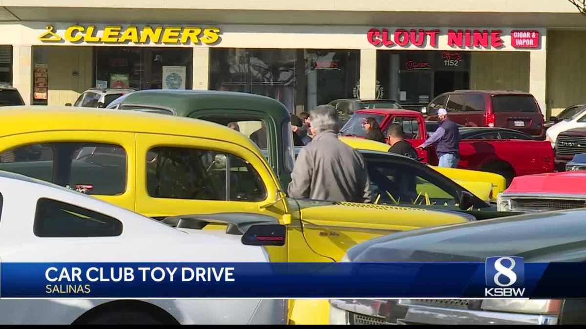 Car clubs threw a toy drive in Salinas on Sunday