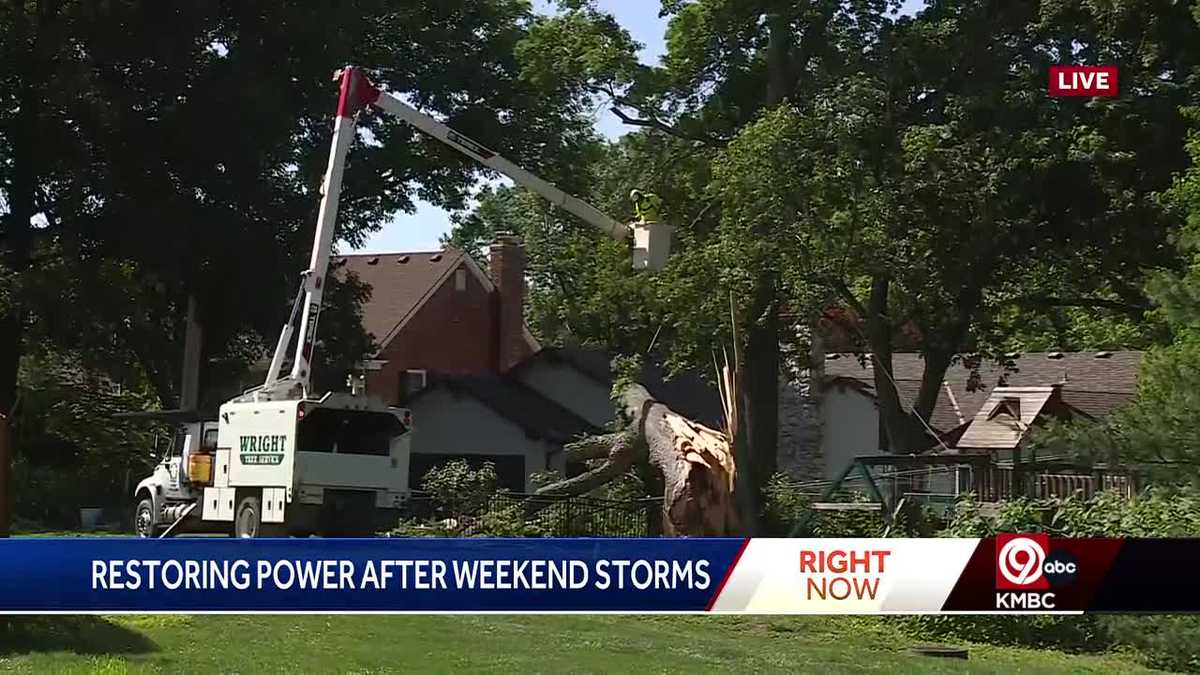 Thousands still without power after weekend storms in Kansas City