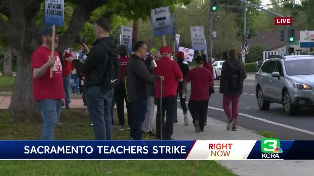 Sacramento teachers gather for one-day strike