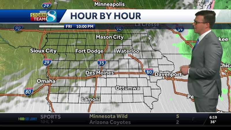 Iowa weather: A wet, cold, and windy Friday 