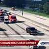 Roads reopen near DJT Airport following rollover crash