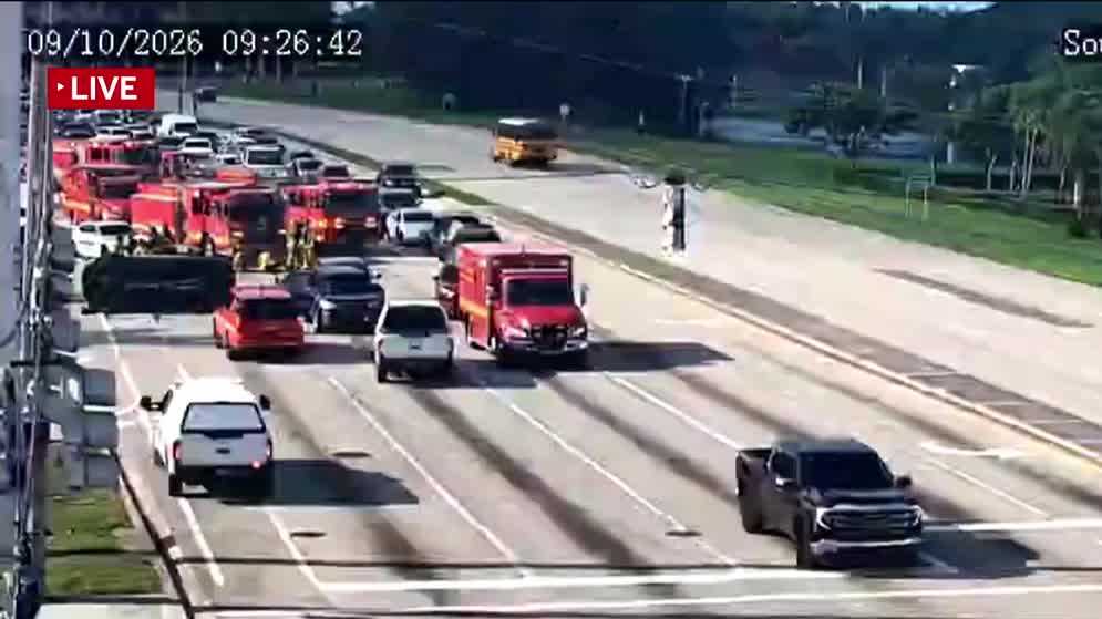 Roads reopen near DJT Airport following rollover crash