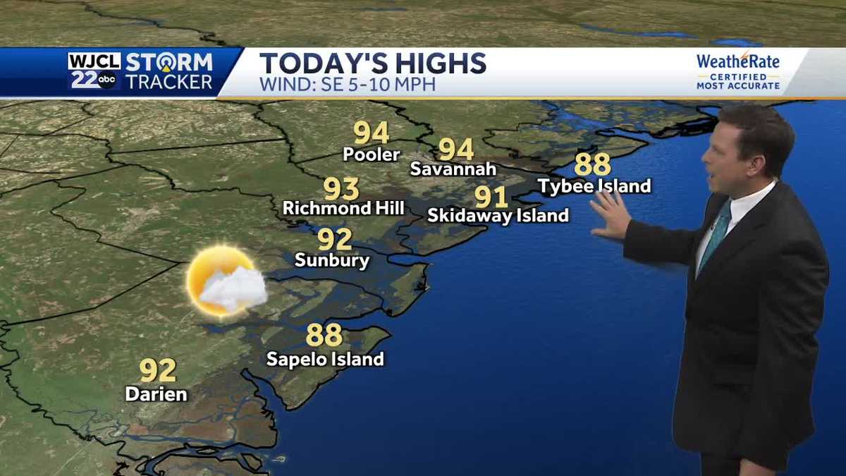 More hot weather today and tracking the next chance for rain