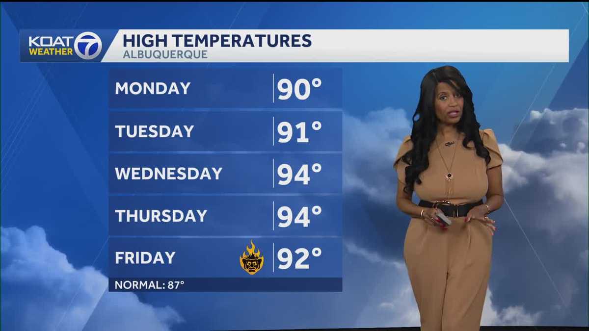 Showers and storms favor western and central New Mexico on Monday