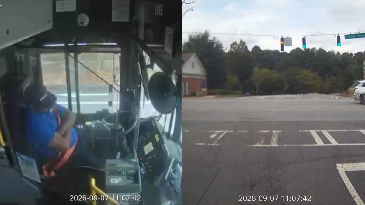Bus driver falls asleep behind the wheel, crashes with passengers on board