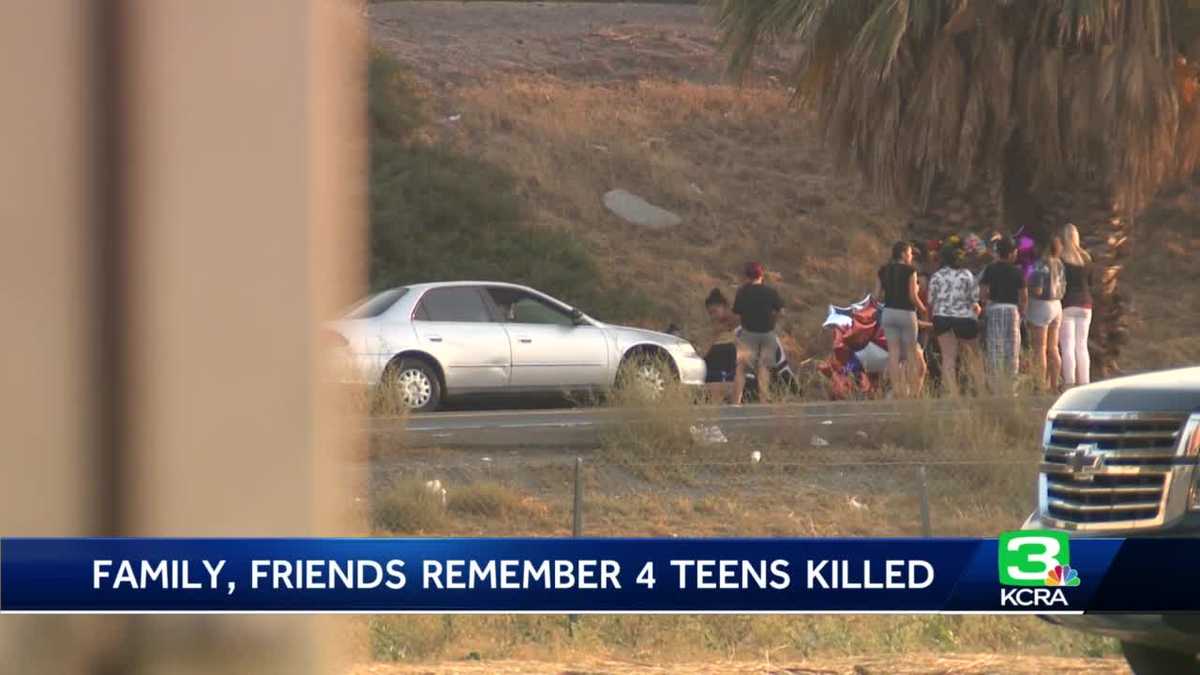 killed teens friends crash tracy remember california four