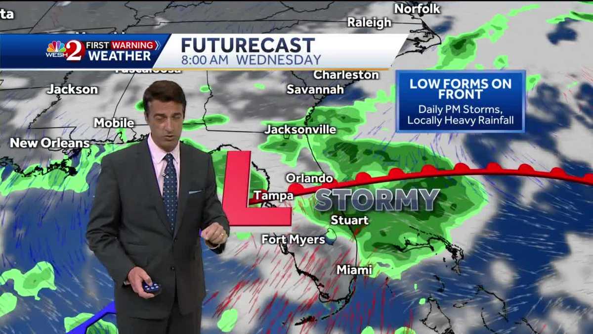 Wet weather continues the rest of the work week!