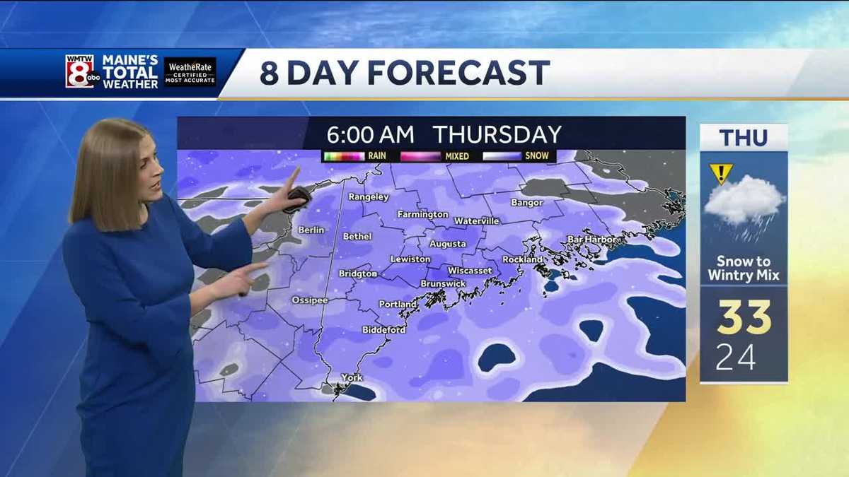 Maine to see widespread snow during Thursday's morning commute